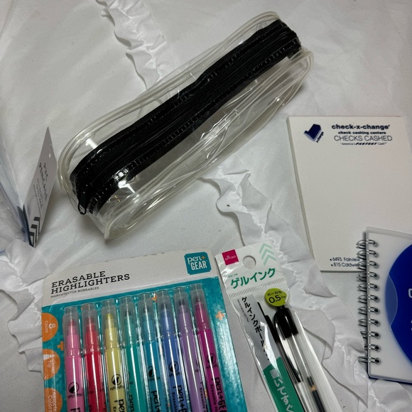 New Office Supply Organizer Lot of 10 – Pencil Cases, Highlighters, Notebook - Picture 5 of 11